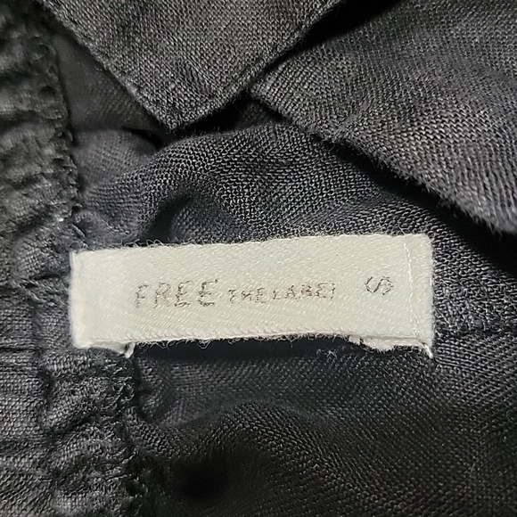 Free the Label Size S Black Linen Florence Shorts, Gently Used Condition - Picture 9 of 12